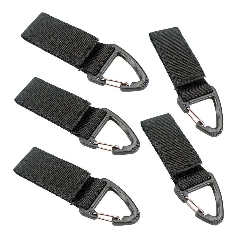 Outdoor Camping Hiking Climbing MultiTool Molle Nylon Webbing Clip EDC Tool Belt Ribbon Keychain Clasp Hook Carabiner Buckle