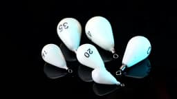 WEIHE  Size8#30g Size16#60g Size20#75g Size30#112g Size35#130g Size40#150g Luminous Lead Sinker With Soft Plastic Shell