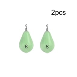 WEIHE  Size8#30g Size16#60g Size20#75g Size30#112g Size35#130g Size40#150g Luminous Lead Sinker With Soft Plastic Shell