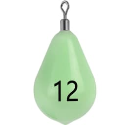 WEIHE  Size8#30g Size16#60g Size20#75g Size30#112g Size35#130g Size40#150g Luminous Lead Sinker With Soft Plastic Shell