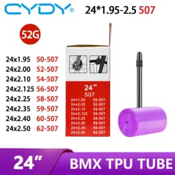 CYDY TPU Bicycle Inner Tube Camer 24" 507 24x1.95 2.0 2.125 2.25 2.35 2.4 2.5 Inch Valve 45mm BMX Bike Tire Pneu Cycling Tyre