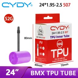 CYDY TPU Bicycle Inner Tube Camer 24" 507 24x1.95 2.0 2.125 2.25 2.35 2.4 2.5 Inch Valve 45mm BMX Bike Tire Pneu Cycling Tyre