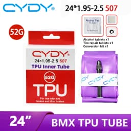 CYDY TPU Bicycle Inner Tube Camer 24" 507 24x1.95 2.0 2.125 2.25 2.35 2.4 2.5 Inch Valve 45mm BMX Bike Tire Pneu Cycling Tyre