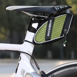 ROCKBROS Bike Bag 3D Shell Rainproof Saddle Bag Reflective Bicycle Bag Shockproof Cycling Rear Seatpost Bag MTB Bike Accessories