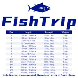 FishTrip 50Pcs Crane Swivels Rolling Swivels Stainless Steel Fishing Swivels Heavy Saltwater Fishing Tackles Black Nickel