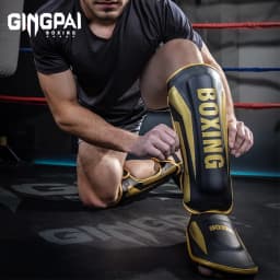 Muay Thai Leg Protection Sanda Combat Back of Foot Protection Shin Protection Boxing Thickened Combat Gear Ankle Protection