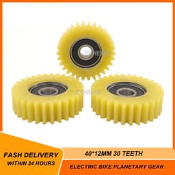 30T 40x12mm Electric Bike Planetary Gear 30 Teeth Gears With 8mm 608RS Bearings Wheel Hubs Nylon Gear for Motor E-Bike Parts