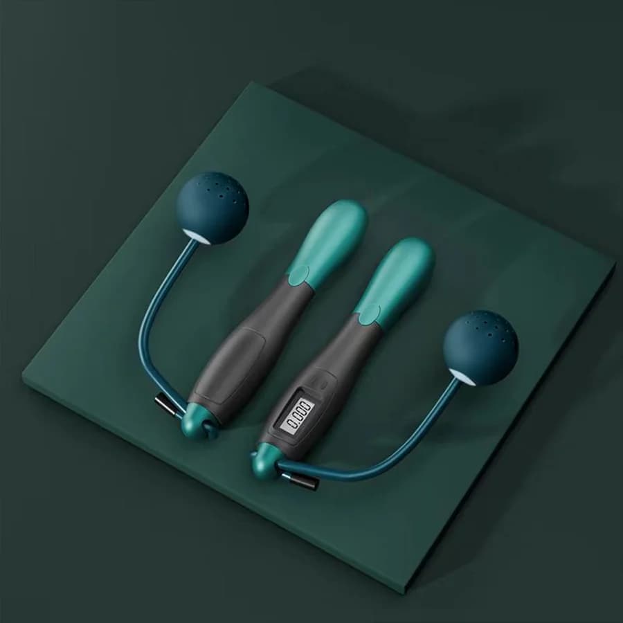 Steel wire rope counting skipping rope cordless weight-bearing skipping rope weight loss fitness equipment sports equipment