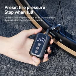 CYCLAMI 100 PSI High Pressure With Screen Mini Pump Portable Pocket Bike Electric Air Pump Bicycle Fast Compressor Tire Inflator