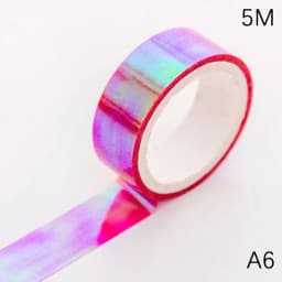 2025 New Holographic RG Prismatic Glitter Tape Hoops Stick Rhythmic Gymnastics Decoration Kawaii DIY Scrapbooking