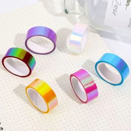 2025 New Holographic RG Prismatic Glitter Tape Hoops Stick Rhythmic Gymnastics Decoration Kawaii DIY Scrapbooking