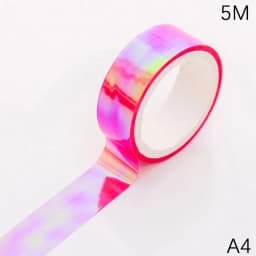 2025 New Holographic RG Prismatic Glitter Tape Hoops Stick Rhythmic Gymnastics Decoration Kawaii DIY Scrapbooking