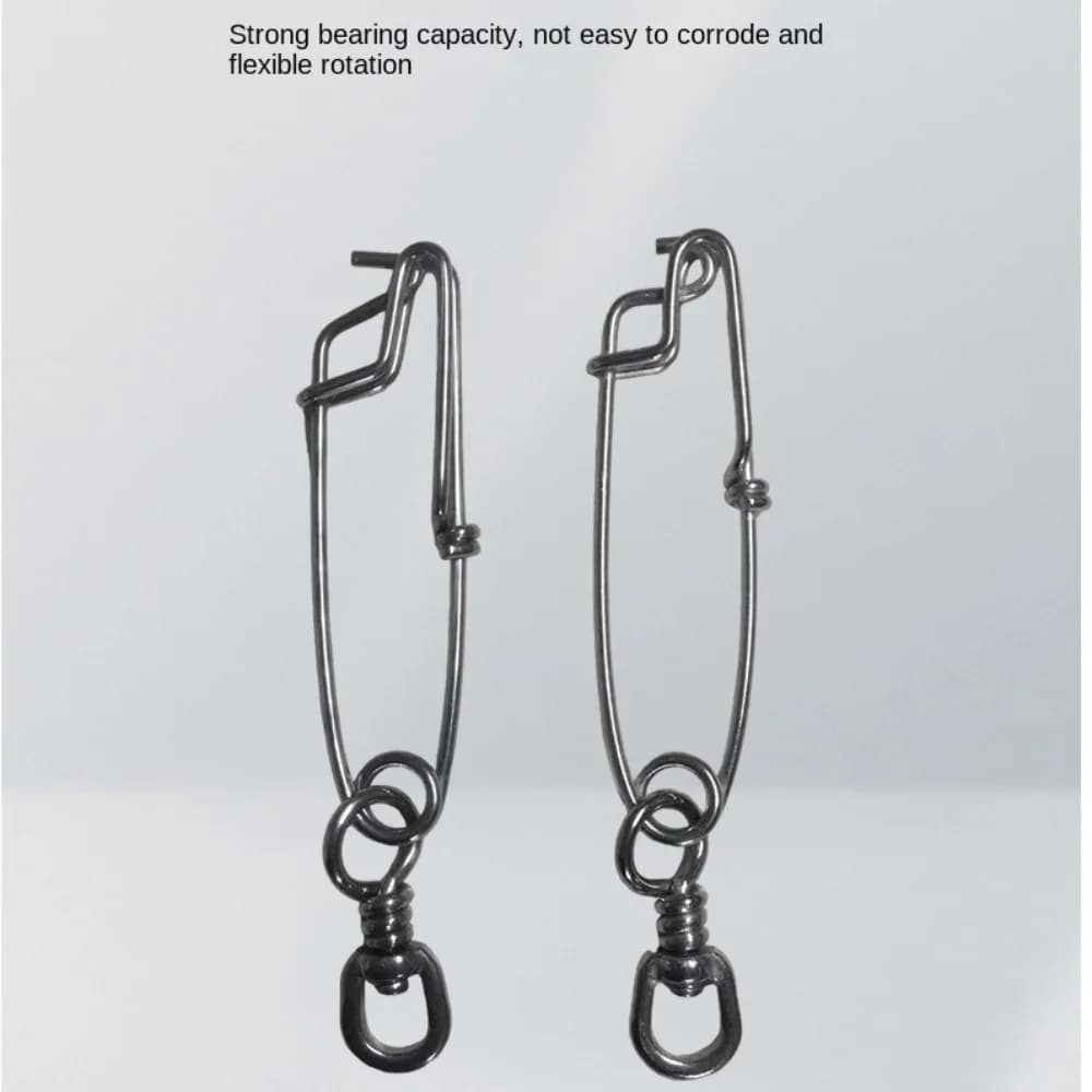 2PCS/Lot Stainless Steel Tuna Fishing Clip Snap with B.L Swivel for Spearfishing Long Line Fishing Accessories Fishing Tools