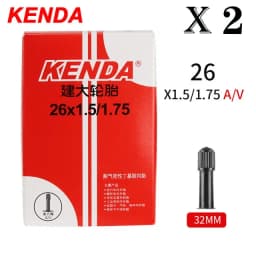 2PCS KENDA Bicycle Inner Tube 20/26/27.5/29/700c/23C Schrader Presta Butyl Rubber MTB Road Bike Tube Inner Tyre Bicycle Parts