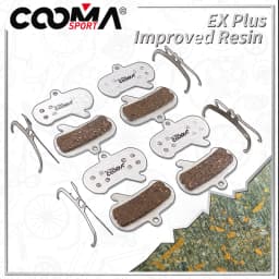 4 Pairs Ex Plus Bicycle Disc Brake Pads For SRAM Maven All series Caliper, Improved Resin