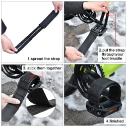 Bicycle Pedal Straps Nylon Toe Clip Foot Strap Belt Adhesive Bicycle Pedals Fixed Gear Road Bike Parts MTB Accessories