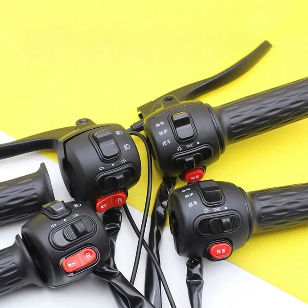 Little Turtle Brake Handle Drum Disc Handle Handle Seat Combination Switch Rotary Handle Integrated Switch Button