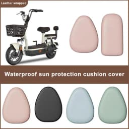 Universal Electric Vehicle Seat Cushion Cover Waterproof Seat Back Protector Waterproof Sunscreen Heat Insulation Bicycle