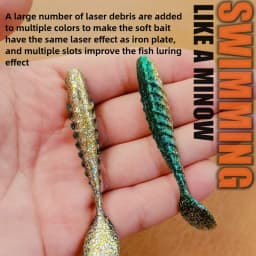 12/16/20pcs Paddle T Tail Soft Bait Swing Wobbler Vibration Swimbait Soft Fishing Lure Swim As Minnow for Bass Pesca
