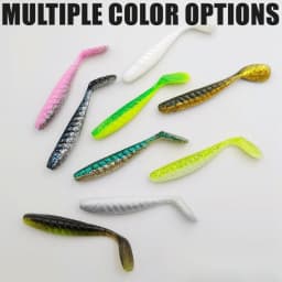 12/16/20pcs Paddle T Tail Soft Bait Swing Wobbler Vibration Swimbait Soft Fishing Lure Swim As Minnow for Bass Pesca