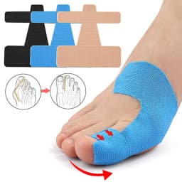 10PCS Bunion Corrector & Pain Relief Kinesiology Athletic Tape For Bunions & Turf Toe,Big Toe Spacer/Separator/Straightener Tape
