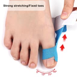 10PCS Bunion Corrector & Pain Relief Kinesiology Athletic Tape For Bunions & Turf Toe,Big Toe Spacer/Separator/Straightener Tape