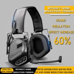 Tactical Earphone Headset Without Sound Pickup Noise Reduction Version Militar Head Wearing Hunting Airsoft Shooting