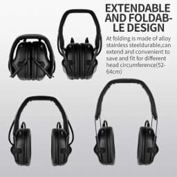 Tactical Earphone Headset Without Sound Pickup Noise Reduction Version Militar Head Wearing Hunting Airsoft Shooting