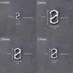 10PCS Backpack Buckle Stainless Steel S Type Carabiner With Lock Mini Outdoor Backpacks Luggage Hook Anti-Theft Key-Lock Tool