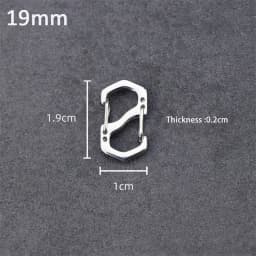 10PCS Backpack Buckle Stainless Steel S Type Carabiner With Lock Mini Outdoor Backpacks Luggage Hook Anti-Theft Key-Lock Tool