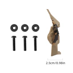 BOOIU Tactical Helmet Mount Adapter Night Vision Aluminum Alloy with Hook Rope NVG Helmet Bracket Accessories for FAST Helmet