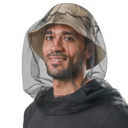 Outdoor Fishing Cap Mosquito Head Cover Mesh Net Face Protector Gardening Hat Bee Insect-proof Hat for Travel Hiking Camping Cap