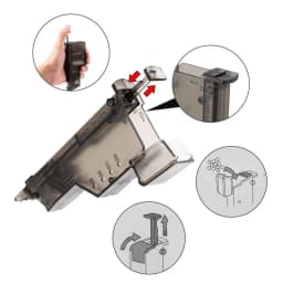 6MM Airsoft Plastic BB Speed Loader 100/220 Rounds War Games Combat Tactical Military Paintball Loader Outdoor Hunting Accessory