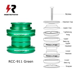 Rockfish Kid's Push Bike Bearing Head Set Balance Bike CNC Headset Aluminium Alloy 29.6mm 34mm Sliding Bike Ultralight Headset
