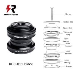 Rockfish Kid's Push Bike Bearing Head Set Balance Bike CNC Headset Aluminium Alloy 29.6mm 34mm Sliding Bike Ultralight Headset