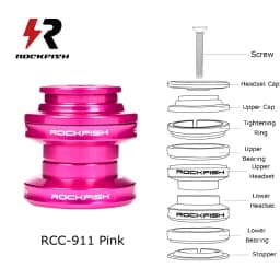 Rockfish Kid's Push Bike Bearing Head Set Balance Bike CNC Headset Aluminium Alloy 29.6mm 34mm Sliding Bike Ultralight Headset