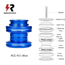 Rockfish Kid's Push Bike Bearing Head Set Balance Bike CNC Headset Aluminium Alloy 29.6mm 34mm Sliding Bike Ultralight Headset