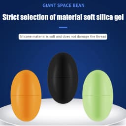 60pcs 10 Group Set Big Rubber Space Beans Carp Fly Fish Rubber Oval Stopper Float Fishing Carp Stopper Bobber Olive Tools
