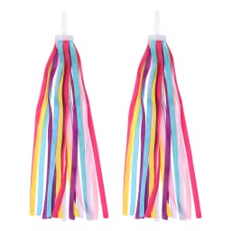 2pcs Bicycle Handlebar Streamers Bike Streamers Kids Girl Boy Scooter Cycling Colorful Streamers Ribbon Decoration Cycling 22 cm