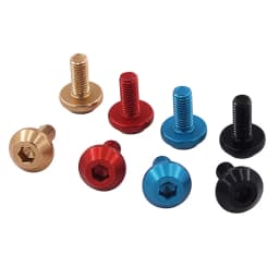 4 Pcs Bicycle Water Bottle Cage Bolt Cycling Accessories Kettle Holder Aluminum M5 Screw Handle Bikes Part for MTB Road Bike