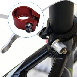 Bike Seatpost Clamp Double Layer Clamp Double SeatPost Clip 28.6/31.8/34.9mm Seat Tube Clamps Seatpost Clamp Bicycle Accessories