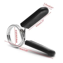 2Pcs 25/28/30mm Barbell Clamp - Spring Collar Clips, Dumbbell Lock for Gym: Standard Lifting Kit, Fitness Tools