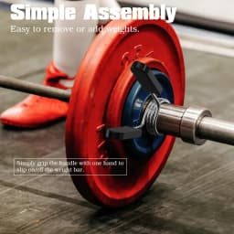 2Pcs 25/28/30mm Barbell Clamp - Spring Collar Clips, Dumbbell Lock for Gym: Standard Lifting Kit, Fitness Tools