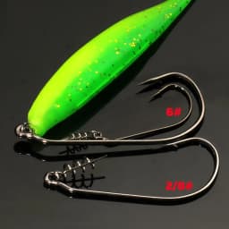 10Pcs Screw Lock Hook 1# 9/0# Offset Worm Hooks with Spring Pin Sharp Crank for Soft Lure Fishing Spring-lock Set Fishhook
