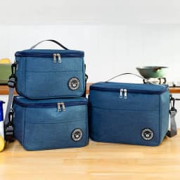Portable Lunch Bag Food Thermal Box Waterproof Office Cooler Lunchbox With Shoulder Strap Insulated Case Essential for picnics
