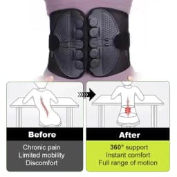 Adjustable Lumbar Support Belt Double Pull Pulley Breathable Body Shaping Waist Support Fixation Belt For Lower Back Pain Relief