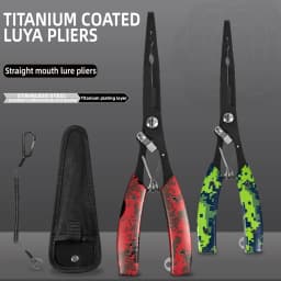 Functional Fishing Pliers Made of Stainless Steel, Wire Cutters, Hook Remover, Anti-Rust Coating, Fishing Tools.