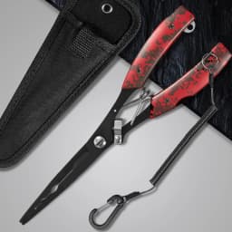 Functional Fishing Pliers Made of Stainless Steel, Wire Cutters, Hook Remover, Anti-Rust Coating, Fishing Tools.