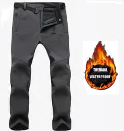Men's Winter Autumn Softshell Fleece Tactical Pants Military Combat Waterproof Thermal Hiking Camping Climbing Hunting Trousers