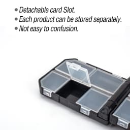 Double-Layer Fishing Tackle Box (10/16 Compartments) - Portable Mini Storage Case for Hooks, Jigs, Swivels, Sinkers